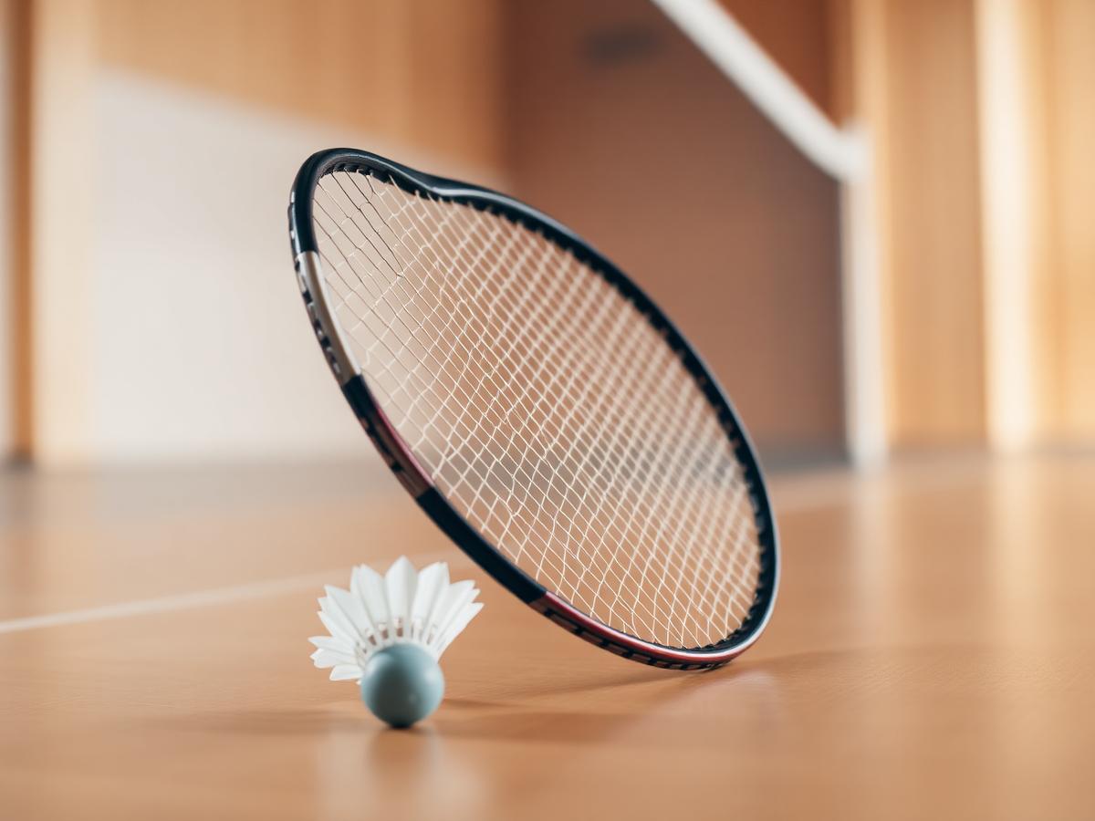 Tempat bermain badminton yang bersih, terang, dan nyaman.